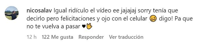 Usuario criticó el video de Belén Soto