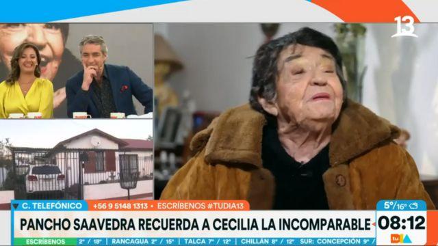 "Teníamos una relación de amistad": Pancho Saavedra recordó a Cecilia, la incomparable