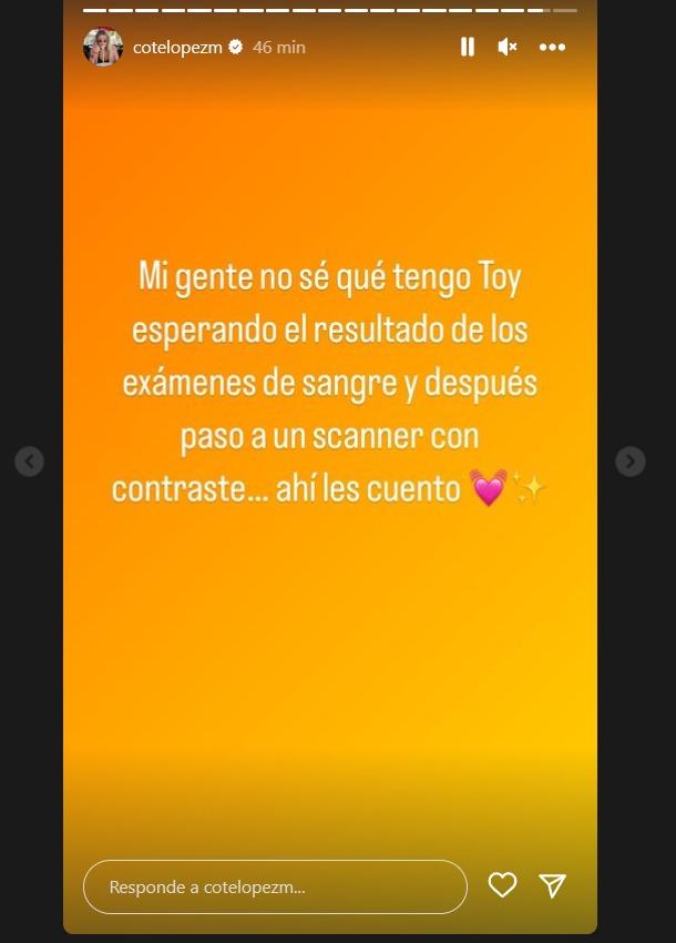 Coté López en la clínica