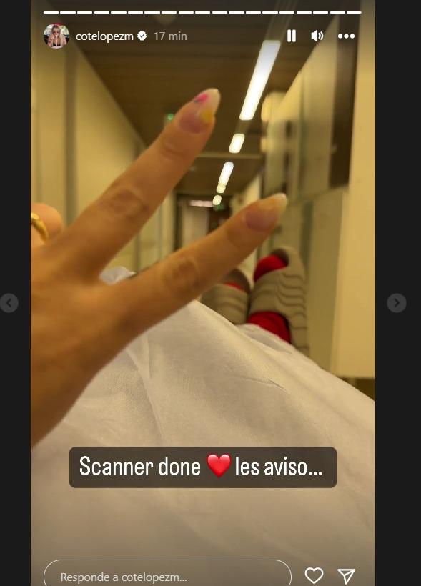 Coté López en la clínica