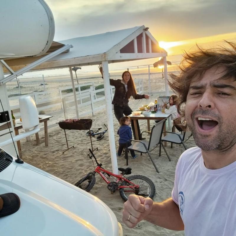 Las vacaciones familiares de Cristián Riquelme