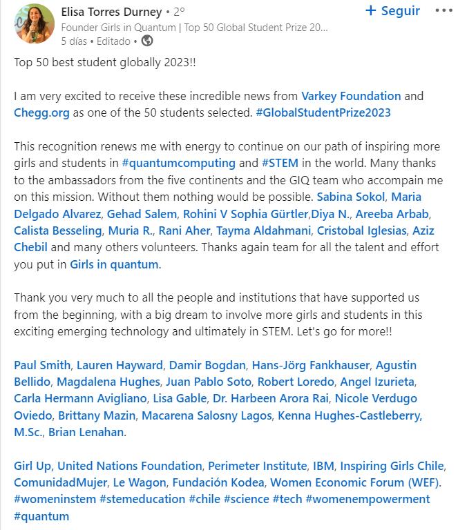 Publicación de Elisa Torres