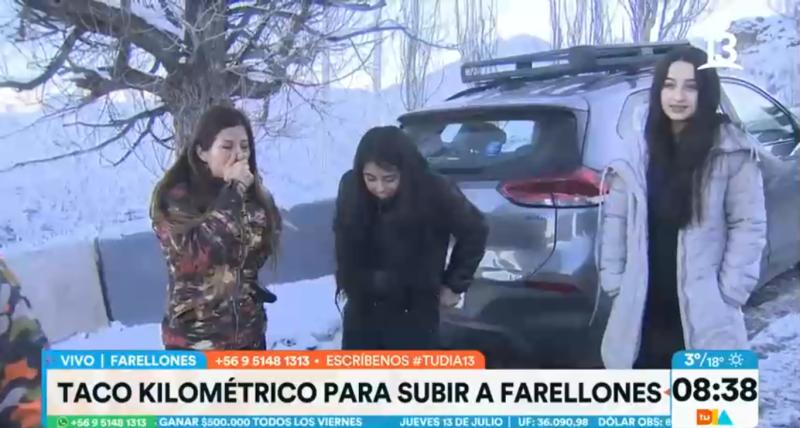 Camarógrafo de 'Tu Día' sufrió caída en pleno despacho desde Farellones