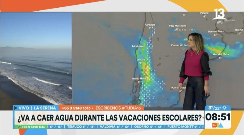 Sistema frontal llega a Santiago