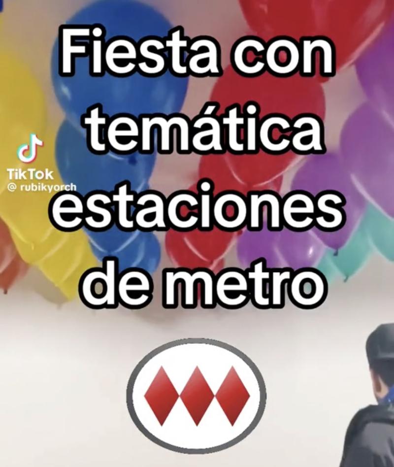 Fiesta temática del Metro de Santiago es viral