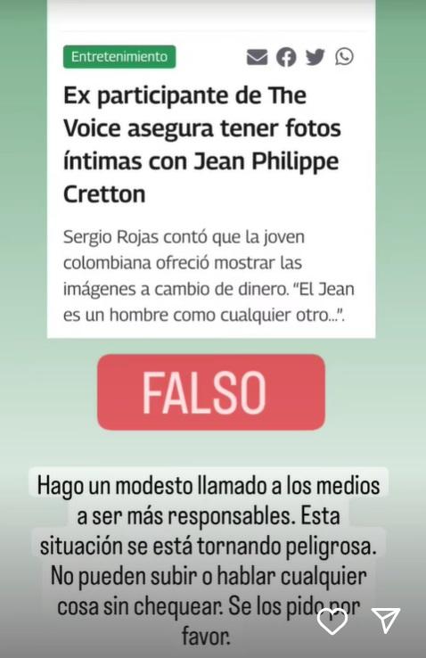 Jean Philippe Cretton desmintió noticias sobre romances