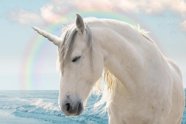 Free photo magnificent unicorn in nature
