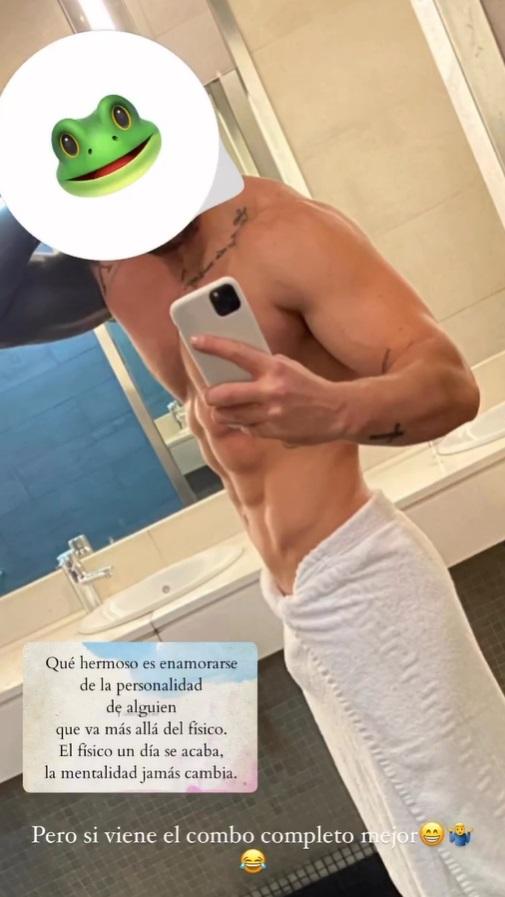 El destape de Luis Mateucci en un baño