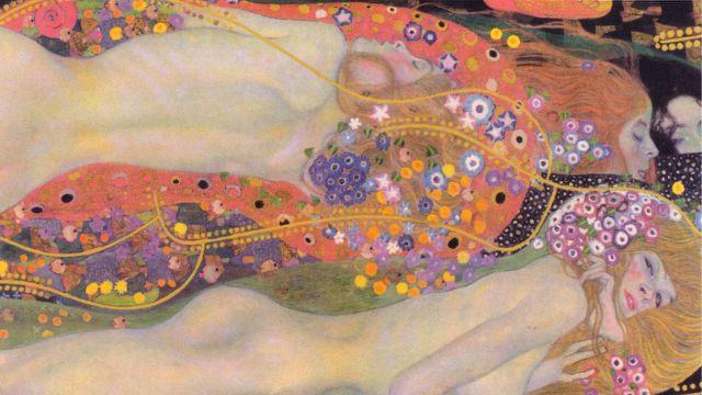 Pintura de Gustav Klimt, Wasserschlangen II (Serpientes de agua II), expropiada por los nazis.