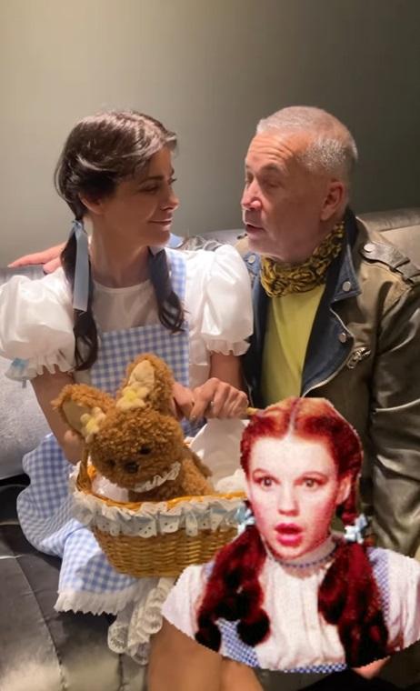 Tonka Tomicic se disfrazó de Dorothy de la película "El mago de Oz"