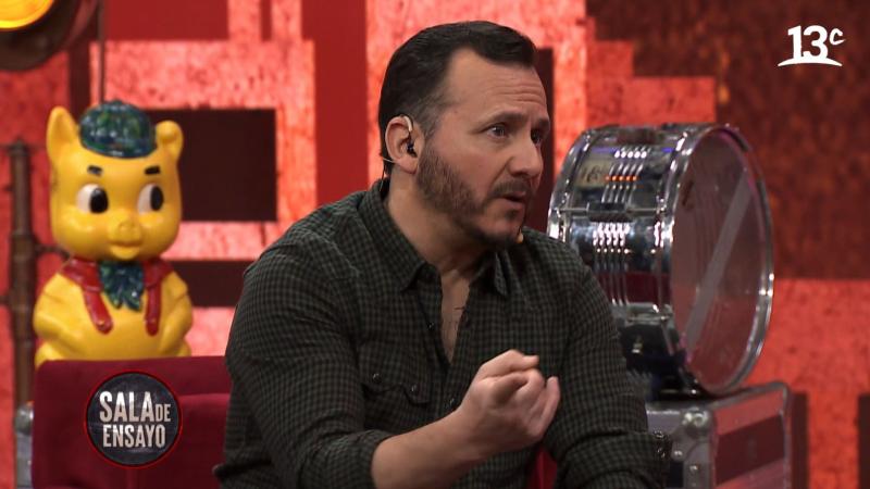 Álvaro Paci con Jorge Sharp en "Sala de Ensayo"