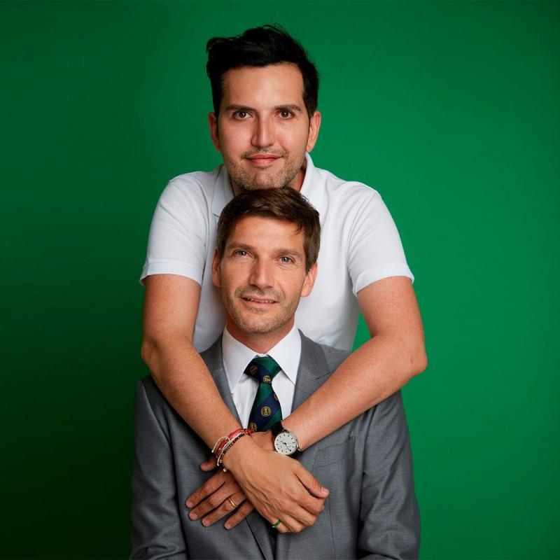 Juanito Yarur y su marido, Felipe Lecaros