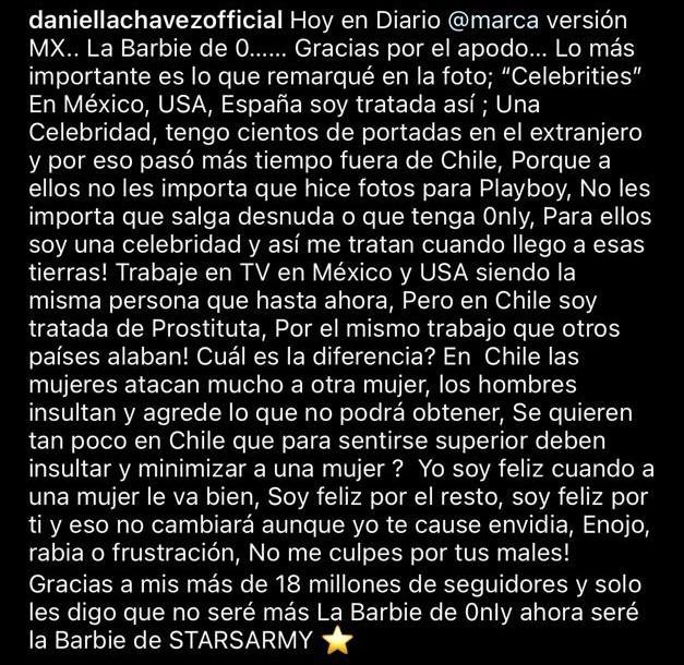 El desahogo sin filtro de Daniella Chávez