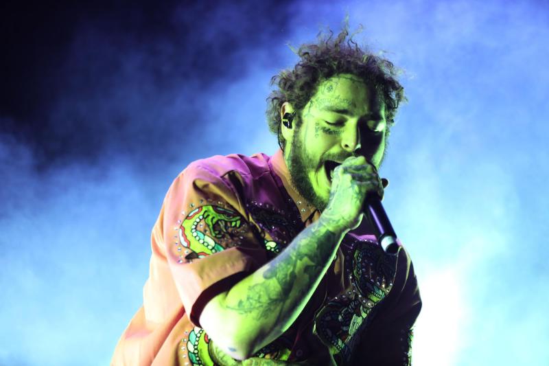 Post Malone en Lollapalooza Chile 2019. Agencia Uno