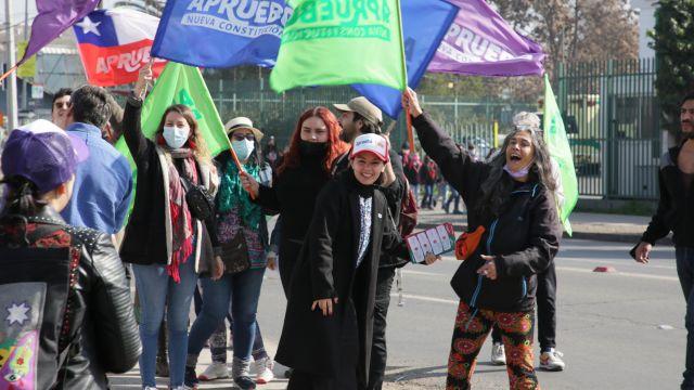 Carolina Arredondo en campaña del Presidente Boric