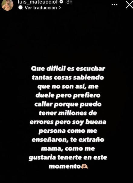 Mensaje de Luis Mateucci