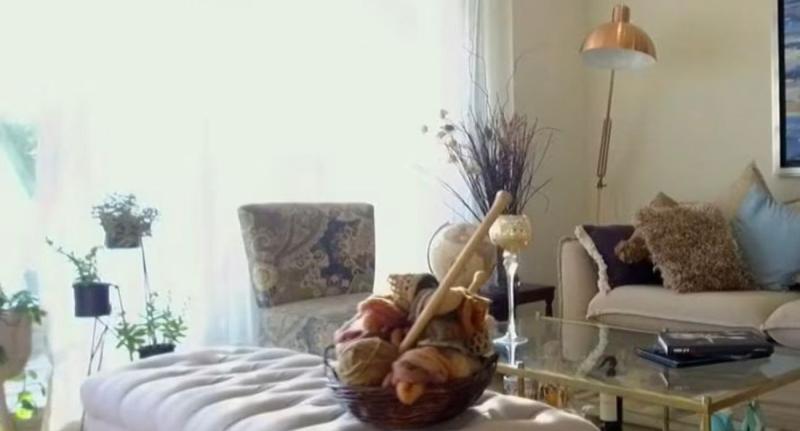 Así es el living de Priscilla Vargas