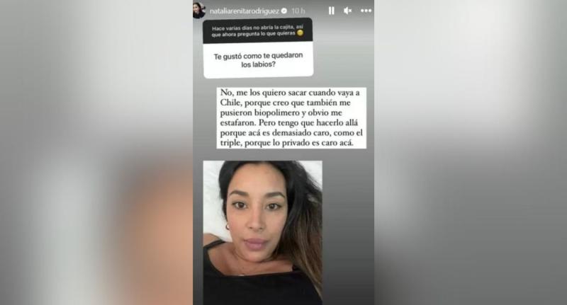 Arenita denunció tratamiento estético