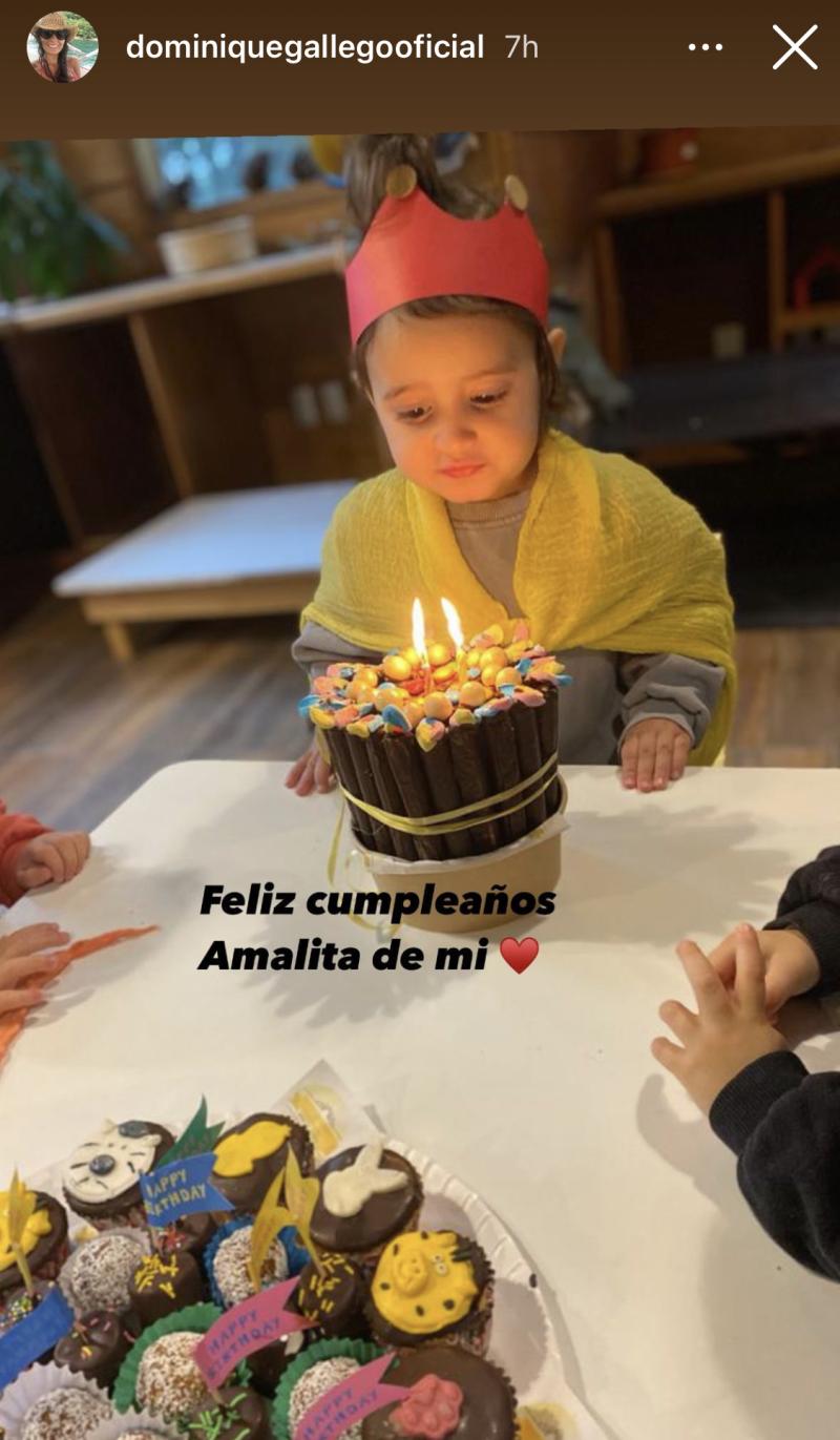 Dominique Gallego comparte tiernas fotos del cumpleaños de su hija Amalia