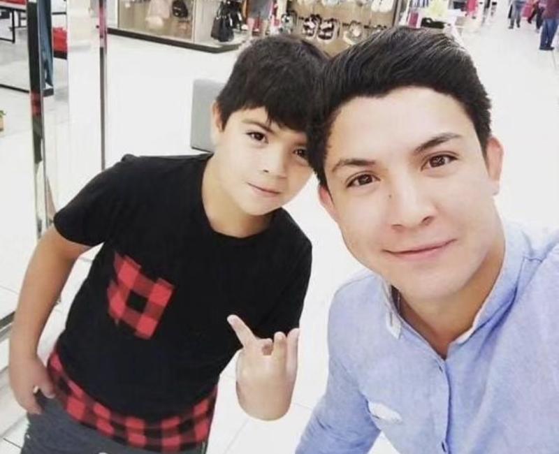 Claudio Valdés, El Gitano junto a su hijo Lukas