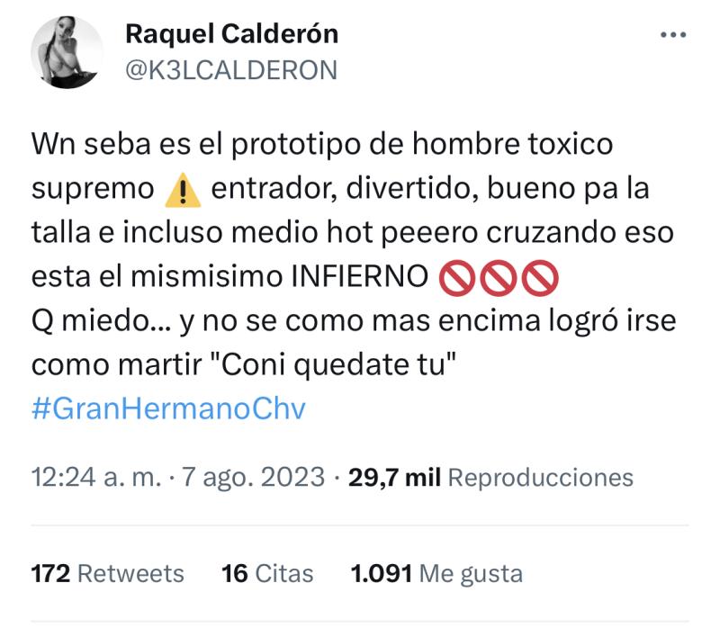 Kel Calderón opinó sin tapujos sobre Sebastián Ramírez