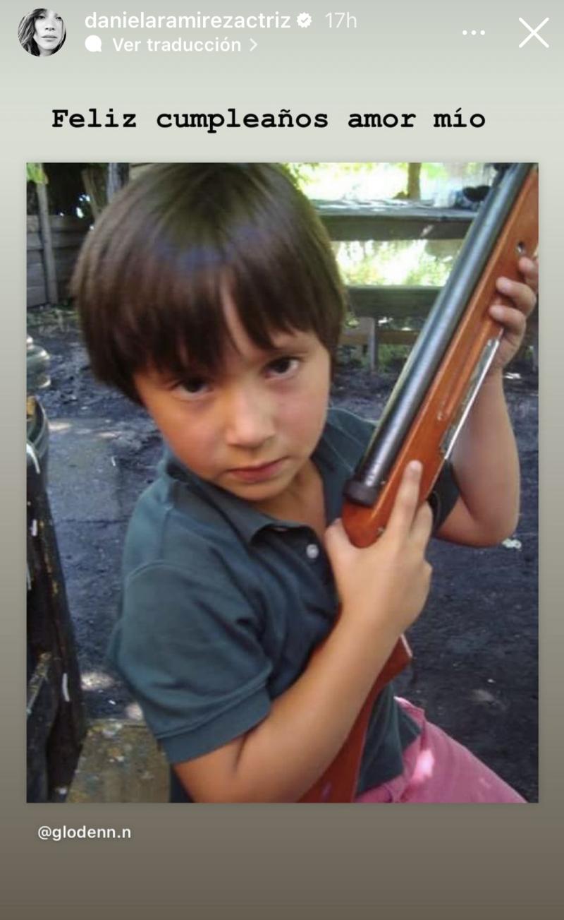 Hijo de Daniela Ramírez cumplió 20 años