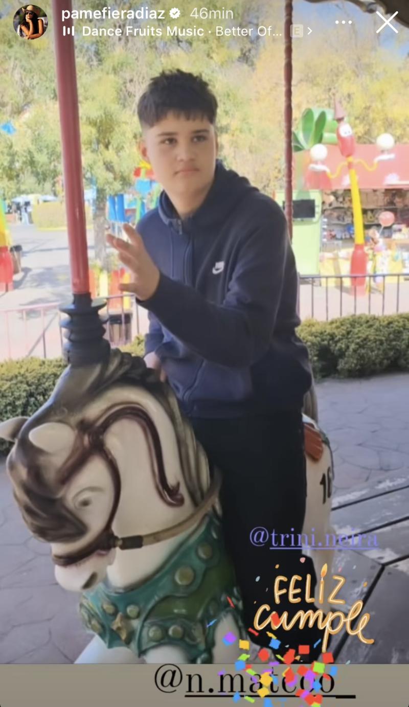 Pamela Díaz celebró los 16 años de su hijo Mateo