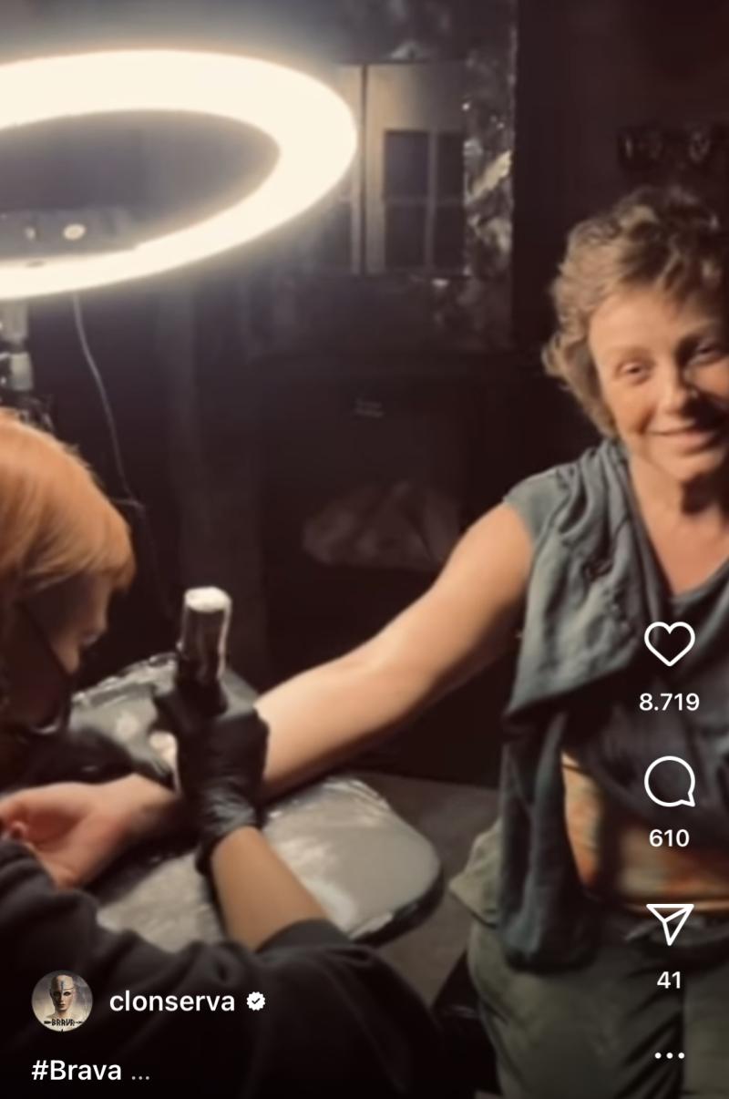 Claudia Conserva decidió hacerse simbólico tatuaje