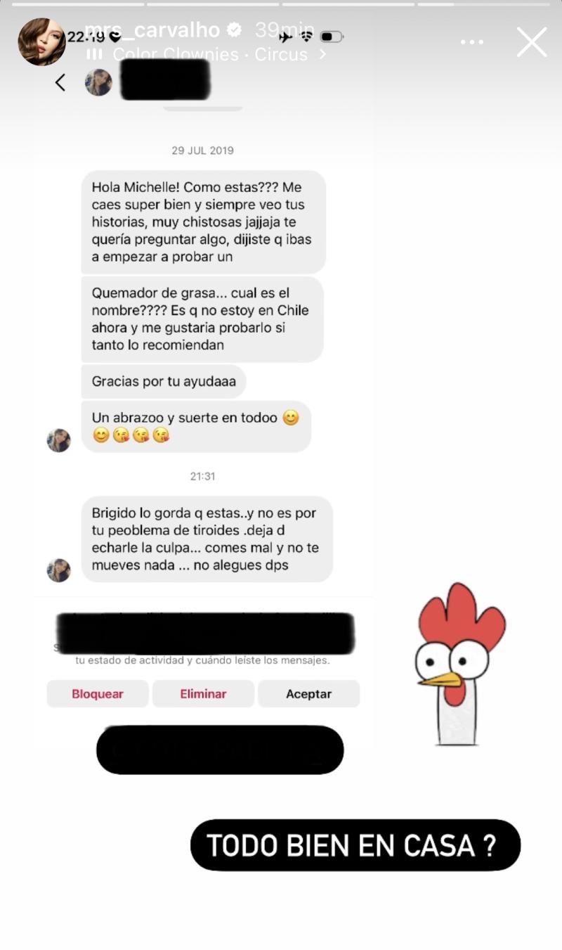 Michelle Carvalho reacciona a hostil comentario