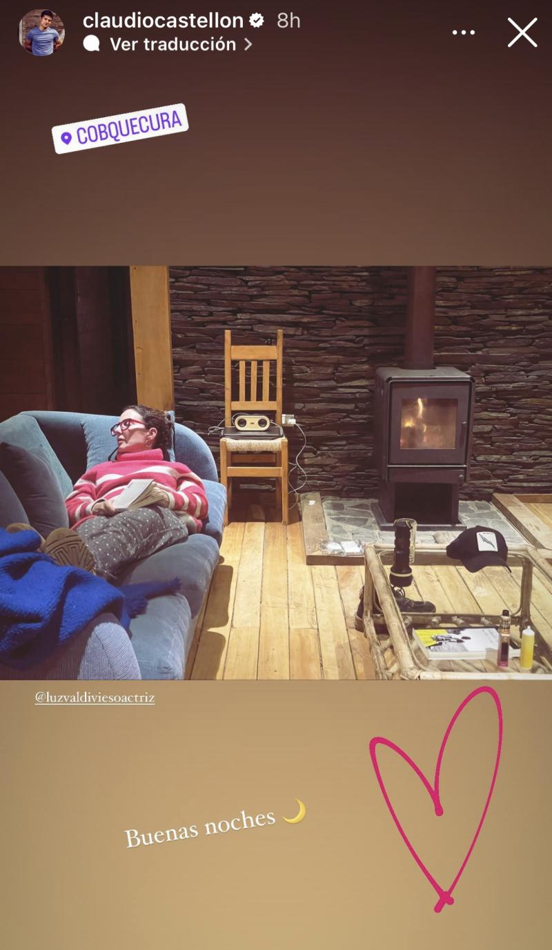 Claudio Castellón y Luz Valdivieso juntos en el sur de Chile