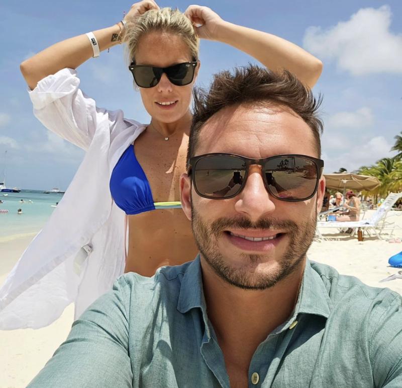 Francesco Gazzella y su novia Josefina Riveros