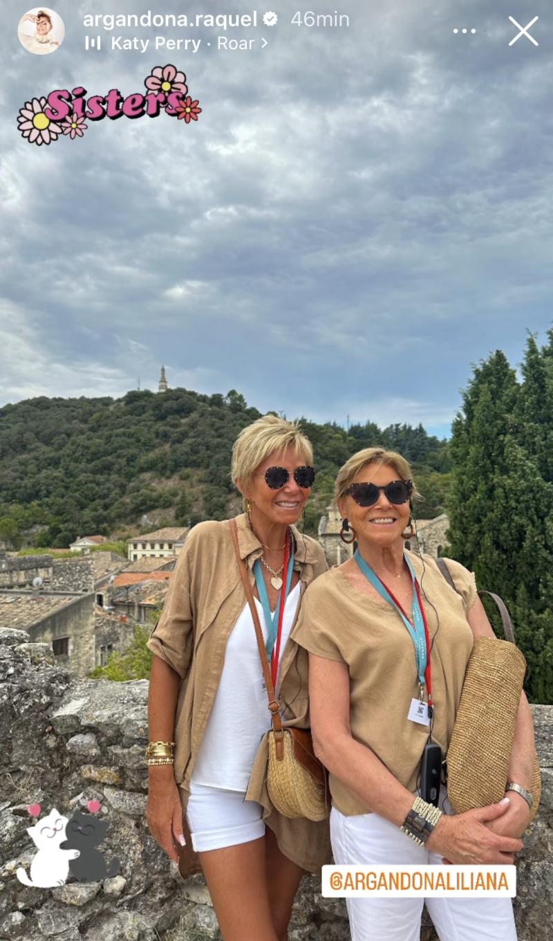 Raquel Argandoña y su hermana Liliana