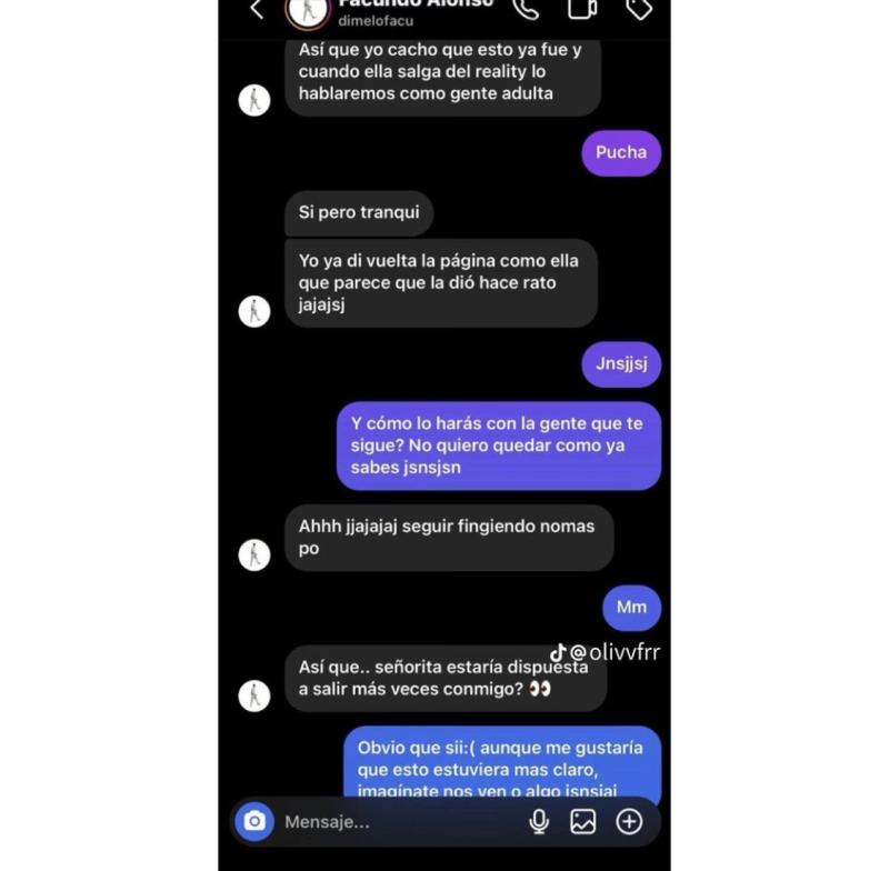 Filtran chat de Facundo Alonso