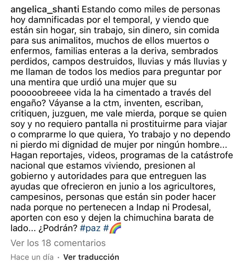 Angélica Sepúlveda - Instagram