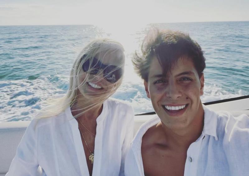 Cecilia Bolocco y Máximo Menem