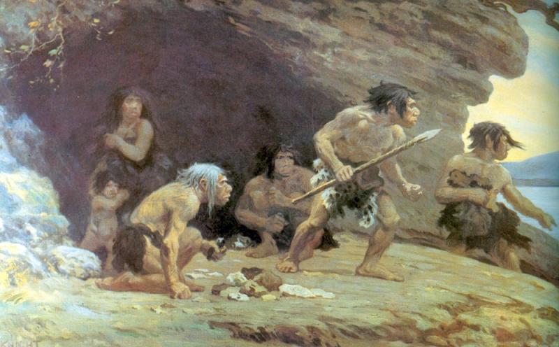 Neandertales créditos Wikipedia.
