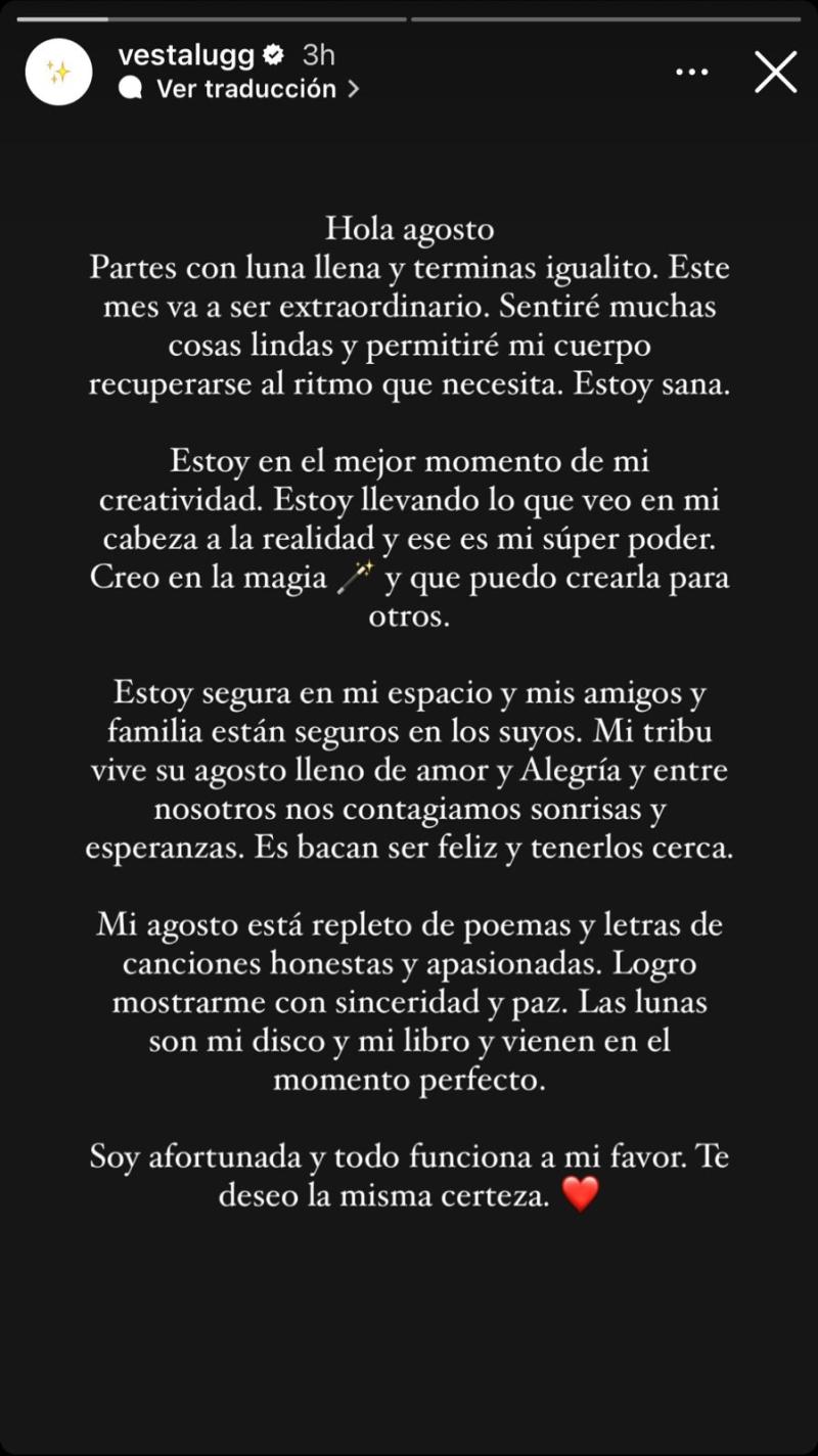 Reflexión de Vesta Lugg