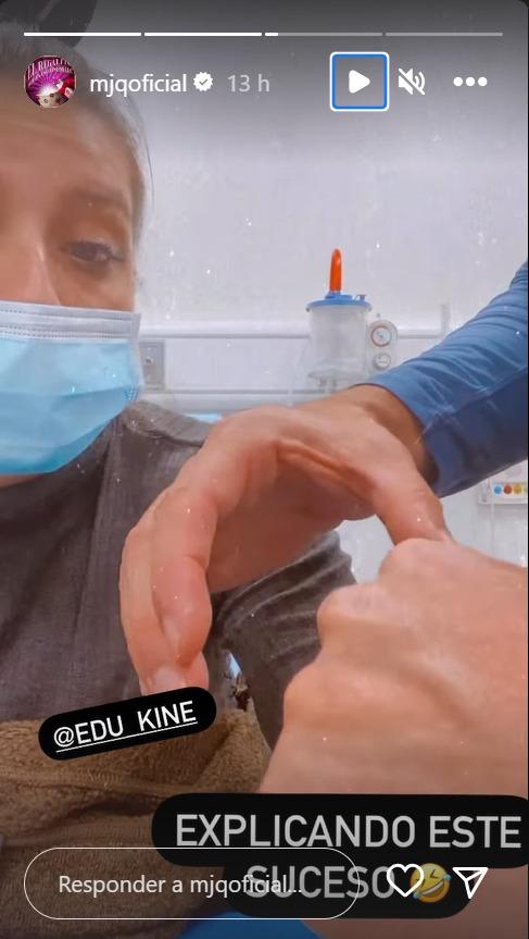 María José Quintanilla sufre doloroso incidente