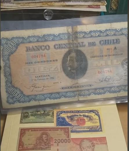 billete de diez mil pesos del año 1932,