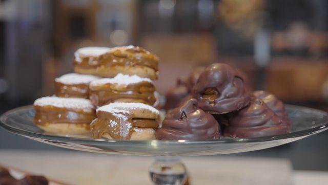 Carlo von Mühlenbrock preparó unos volcanes de manjar con base de maíz