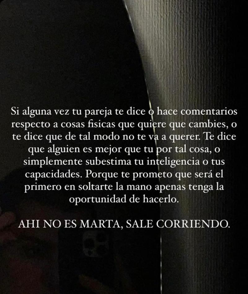 Aylén Milla compartió un profundo mensaje de amor propio