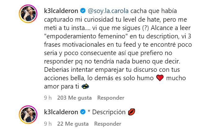 La respuesta de Kel Calderón