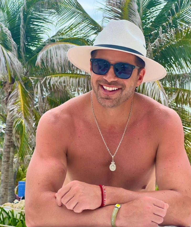 Mario Velasco compartió fotos de su viaje al Caribe