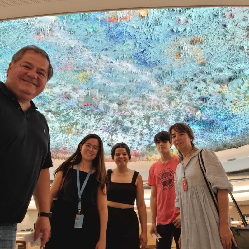 Mauricio Bustamante visitó a su hija Fernanda, quien trabaja en Suiza