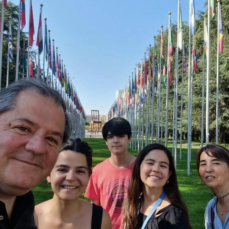 Mauricio Bustamante visitó a su hija Fernanda, quien trabaja en Suiza