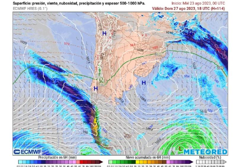 Mapa del tiempo de meteored