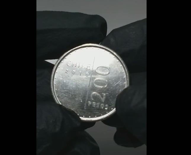 Moneda de 200 pesos chilena