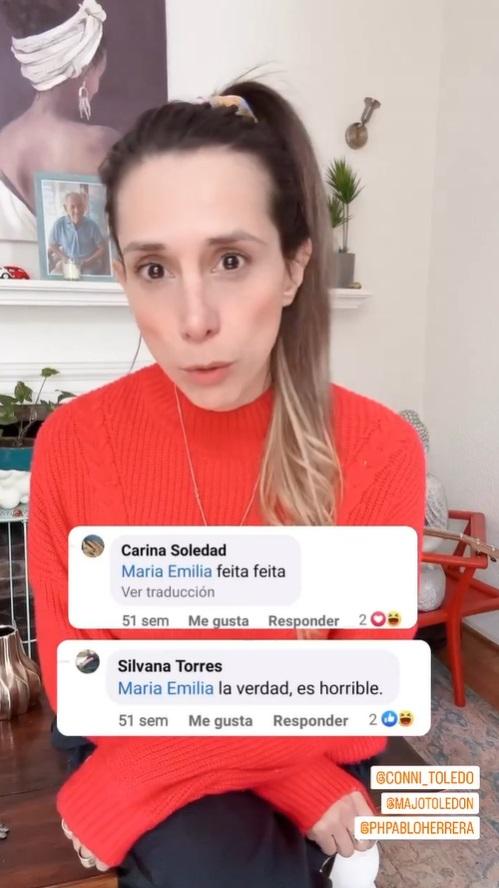 La polola de Pablo Herrera exhibió los duros comentarios de redes sociales