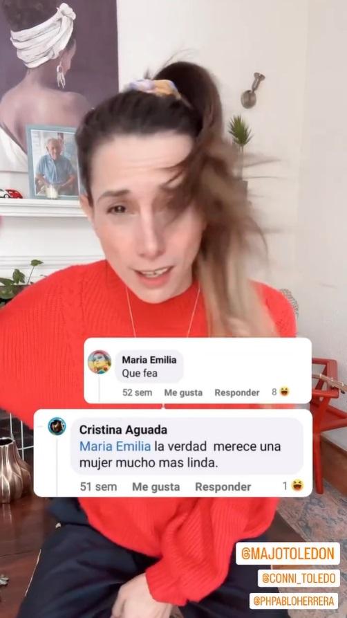 La polola de Pablo Herrera exhibió los duros comentarios de redes sociales