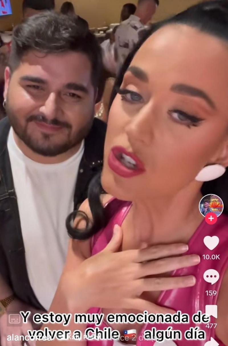 Katy Perry le mandó un saludo a sus fans chilenos